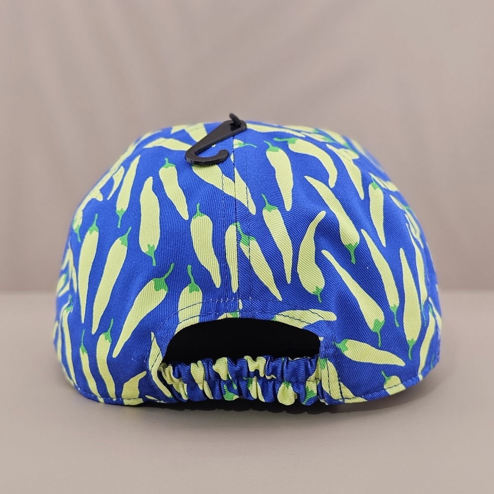 Kate Spade Hat Baseball Cap Blue Multi Peppers Twill Preppy Vacation Colorful - Picture 4 of 4